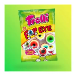 Trolli Pop Eye szemgolyó formájú gumicukor 75g