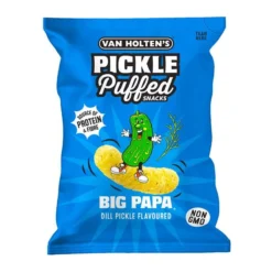 Van Holtens Big Papa Pickle Puffs kovászos uborka ízű lencsechips 90g – 2. kép