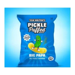 Van Holtens Big Papa Pickle Puffs kovászos uborka ízű lencsechips 90g