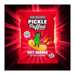 Van Holtens Hot Mama Pickle Puffs csípős uborka ízű lencsechips 90g