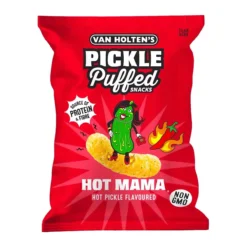 Van Holtens Hot Mama Pickle Puffs csípős uborka ízű lencsechips 90g – 2. kép