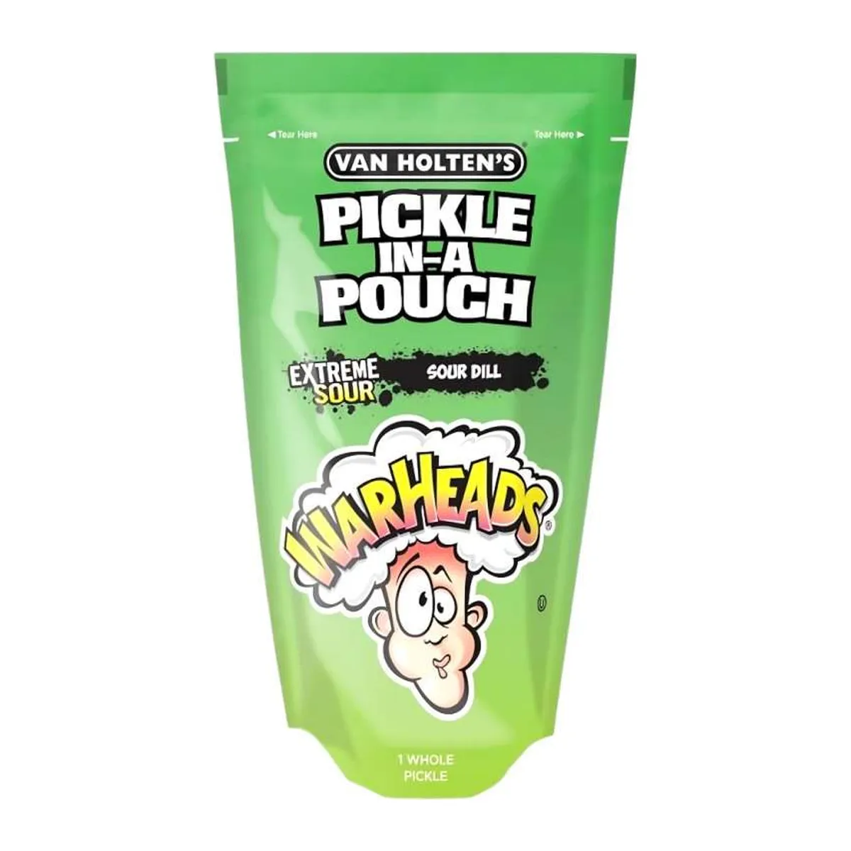 Van Holtens Warheads Extreme Sour Pickle extrém savanyú uborka 242g