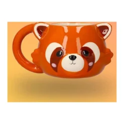 Vörös panda formájú fej bögre