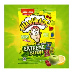 Warheads Extreme Sour extrém savanyú keménycukorka válogatás 28g