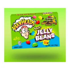 Warheads Jelly Beans savanyú-gyümölcsös drazsé 113g