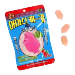 Yum'z Bites - Ice Bar Shape Strawberry jégkrém alakú ropogós eperzselé cukorral 40g